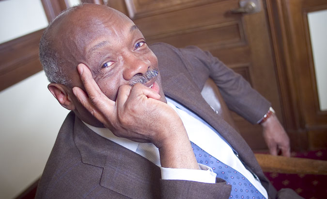 Willy Brown - This animated public figure resisted taking direction for the photo shoot. When I offered a few suggestions, he narrowed his eyes and looked at me saying, “I would never do that; how about this.” Click. It was mucho fun from there….